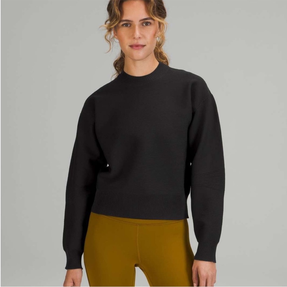 lululemon athletica Charcoal Crew Neck Sweater